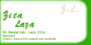 zita laza business card